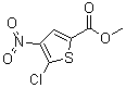 structure of CAS# 57800-76-7, 5-氯-4-硝基-2-噻吩羧酸甲酯
