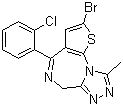 溴替唑仑分子结构 (CAS 57801-81-7)