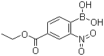 structure of CAS# 5785-70-6, 4-Ethoxycarbonyl-2-nitrophenylboronic acid