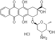 structure of CAS# 57852-57-0, 盐酸依达比星