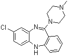 structure of CAS# 5786-21-0, 氯氮平