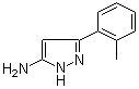 5-氨基-3-(2-甲基苯基)吡唑分子结构 (CAS 57860-42-1)