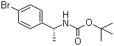 structure of CAS# 578729-21-2, tert-Butyl [(1R)-1-(4-bromophenyl)ethyl]carbamate