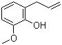 CAS # 579-60-2, 2-Methoxy-6-allylphenol, 6-Allylguaicol, o-Eugenol, 2-Allyl-6-methoxyphenol