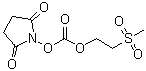 structure of CAS# 57903-15-8, 1-[[[2-(甲基磺酰基)乙氧基]羰基]氧基]-2,5-吡咯烷二酮