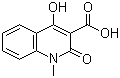 structure of CAS# 57931-81-4, 1,2-Dihydro-4-hydroxy-1-methyl-2-oxo-3-quinolinecarboxylic acid