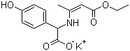 D-对羟基苯甘氨酸邓氏钾盐分子结构 (CAS 57938-86-0)