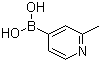 structure of CAS# 579476-63-4, 2-Methylpyridine-4-boronic acid