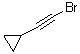 (2-溴乙炔基)环丙烷分子结构 (CAS 57951-72-1)