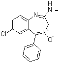 氯氮卓分子结构 (CAS 58-25-3)