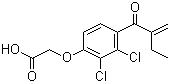 CAS 登录号：58-54-8, 利尿酸, 依他尼酸, 2,3-二氯-4-(2-亚甲基丁酰)苯氧乙酸