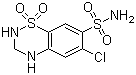 structure of CAS# 58-93-5, 双氢氯噻嗪