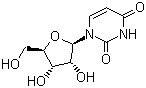 structure of CAS# 58-96-8, 尿苷