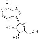 4'-硫代肌苷分子结构 (CAS 58004-19-6)