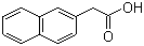 2-萘乙酸分子结构 (CAS 581-96-4)