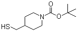 4-(巯基甲基)-1-哌啶甲酸叔丁酯分子结构 (CAS 581060-27-7)