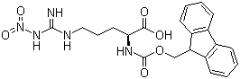 structure of CAS# 58111-94-7, N-Fmoc-N'-nitro-L-arginine