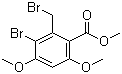 CAS # 58137-74-9, 3-Bromo-2-(bromomethyl)-4,6-dimethoxybenzoic acid methyl ester