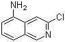 structure of CAS# 58142-49-7, 5-Amino-3-chloroisoquinoline