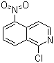 structure of CAS# 58142-97-5, 1-氯-5-硝基异喹啉