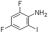 2,4-二氟-6-碘苯胺分子结构 (CAS 582319-15-1)