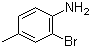 CAS # 583-68-6, 2-Bromo-4-methylaniline, 2-Bromo-p-toluidine, 4-Amino-3-bromotoluene