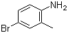 CAS # 583-75-5, 4-Bromo-2-methylaniline, 4-Bromo-o-toluidine