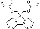 9,9-二[(丙烯酰氧基)甲基]芴分子结构 (CAS 583036-99-1)