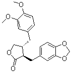 Kusunokinin分子结构 (CAS 58311-20-9)