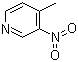 3-硝基-4-甲基吡啶分子结构 (CAS 5832-44-0)