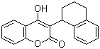 structure of CAS# 5836-29-3, 4-羟基-3-(1,2,3,4-四氢-1-萘基)香豆素