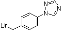 structure of CAS# 58419-69-5, 1-[4-(溴甲基)苯基]-1H-1,2,4-三氮唑
