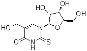 5-羟基甲基-2-硫代尿苷分子结构 (CAS 58479-79-1)