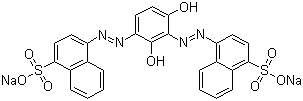 structure of CAS# 5850-16-8, 酸性棕 14