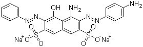 CAS # 5850-39-5, Acid Green 20, Acid Black G, Acid Black HG, Acid Dark Green, Acid Dark Green A, 4-Amino-3-[2-(4-aminophenyl)diazenyl]-5-hydroxy-6-(2-phenyldiazenyl)-2,7-naphthalenedisulfonic acid sodium salt