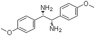 (1S,2S)-(-)-1,2-二(4-甲氧基苯基)-乙二胺分子结构 (CAS 58520-03-9)