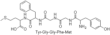 structure of CAS# 58569-55-4, [Met5]脑啡肽