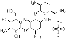 地贝卡星硫酸盐分子结构 (CAS 58580-55-5)