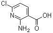 structure of CAS# 58584-92-2, 2-Amino-6-chloronicotinic acid