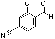 structure of CAS# 58588-64-0, 3-Chloro-4-formylbenzonitrile