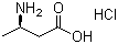 (R)-3-氨基丁酸盐酸盐分子结构 (CAS 58610-42-7)