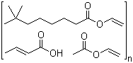 CAS # 58748-38-2 (55353-21-4), Vinyl acetate-crotonic acid-vinyl neodecanoate terpolymer, Luviset CAN, National 28-2930, National Starch 28-2930, Resyn 28-2930, Resyn 2913, Crotonic acid-vinyl neodecanoate-vinyl acetate copolymer
