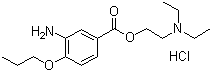 structure of CAS# 5875-06-9, 盐酸丙美卡因