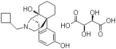 structure of CAS# 58786-99-5, 酒石酸布托诺啡