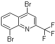structure of CAS# 587885-93-6, 4,8-二溴-2-(三氟甲基)喹啉