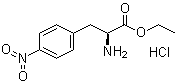 structure of CAS# 58816-66-3, 4-硝基-L-苯丙氨酸乙酯单盐酸盐