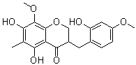 CAS # 588706-66-5, Ophiopogonanone E, 5,7-Dihydroxy-8-methoxy-6-methyl-3-(2'-hydroxy-4'-methoxybenzyl)chroman-4-one