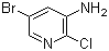 2-氯-3-氨基-5-溴吡啶分子结构 (CAS 588729-99-1)