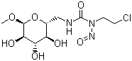 CAS # 58994-96-0, Ranimustine, 1-(2-Chloroethyl)-1-nitroso-3-[[(2R,3S,4S,5R,6S)-3,4,5-trihydroxy-6-methoxy-oxan-2-yl]methyl]urea