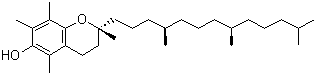 CAS 登录号：59-02-9, 天然维生素 E, 生育酚, 维他命 E, [2R-[2R*(4R*,8R*)]]-3,4-二氢-2,5,7,8-四甲基-2-(4,8,12-三甲基十三烷基)-6-色满醇